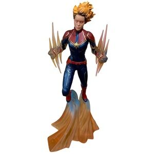 Marvel Legends Binary Force Captain Marvel 11” PCV Statue Figure , Collectible
